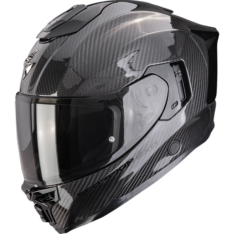 Scorpion EXO-1500 Carbon Air Solid Integralhelm für Motorräder, Schwarz