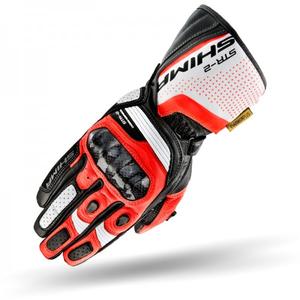 Handschuhe Shima STR-2 schwarz-weiß-fluorrot