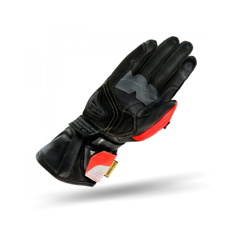 Handschuhe Shima STR-2 schwarz-weiß-fluorrot