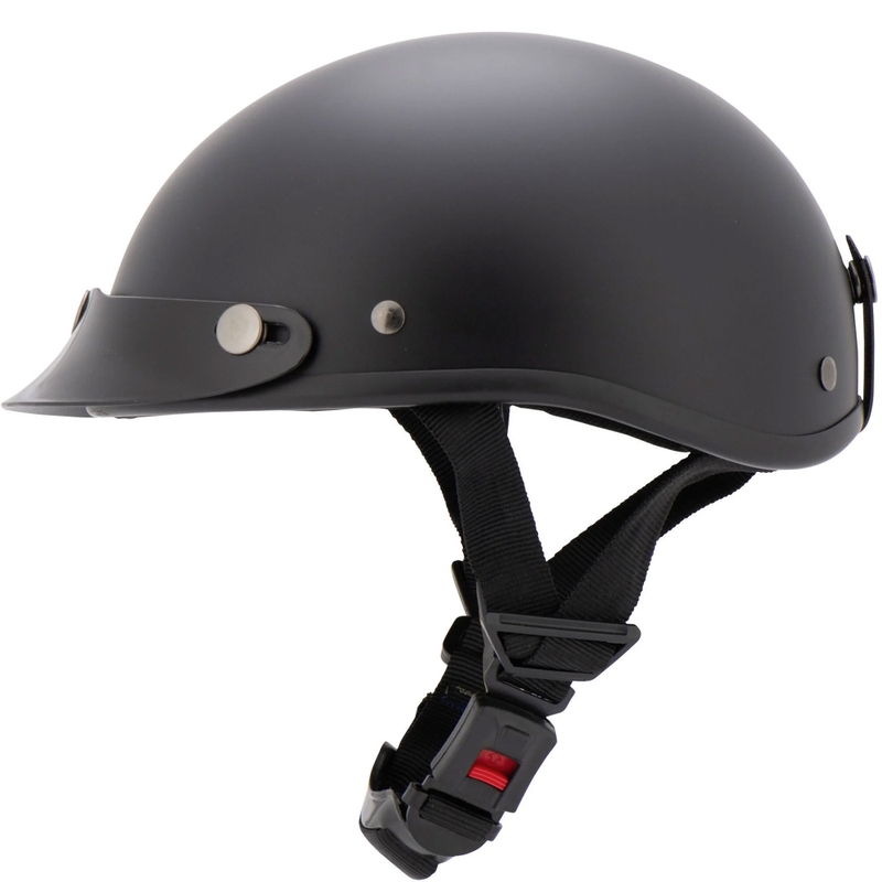 Louis Braincap Motorradhelm schwarz