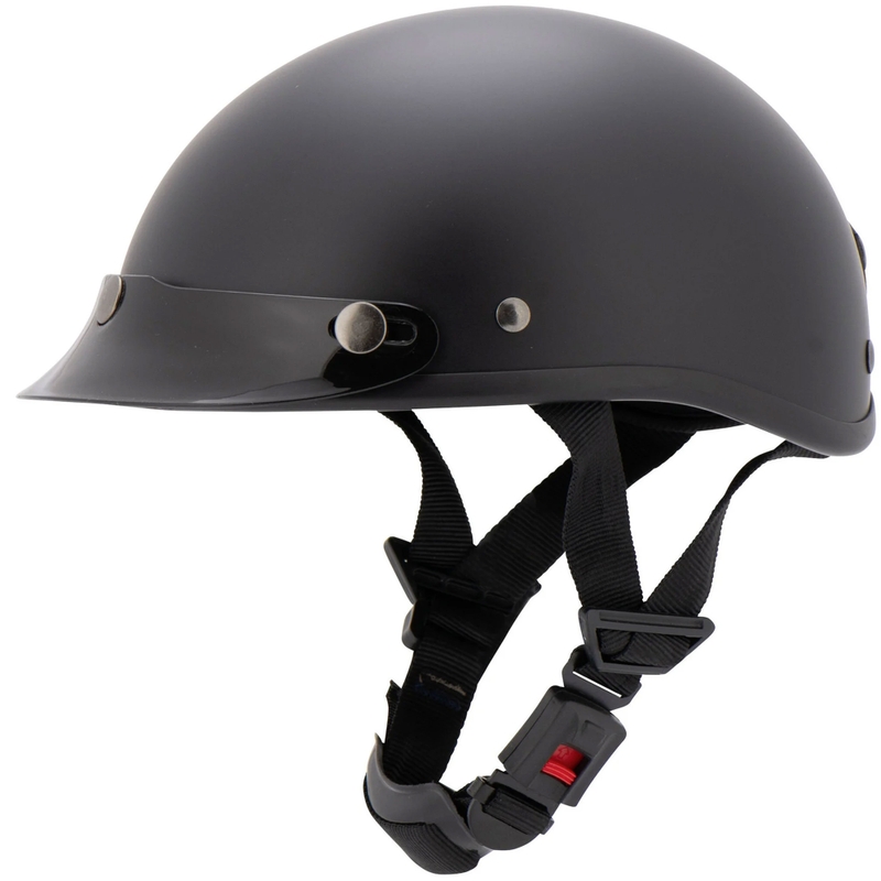 Louis Braincap Motorradhelm schwarz