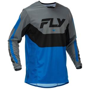 Motocrosstrikot FLY Racing Kinetic USA blau-grau-schwarz