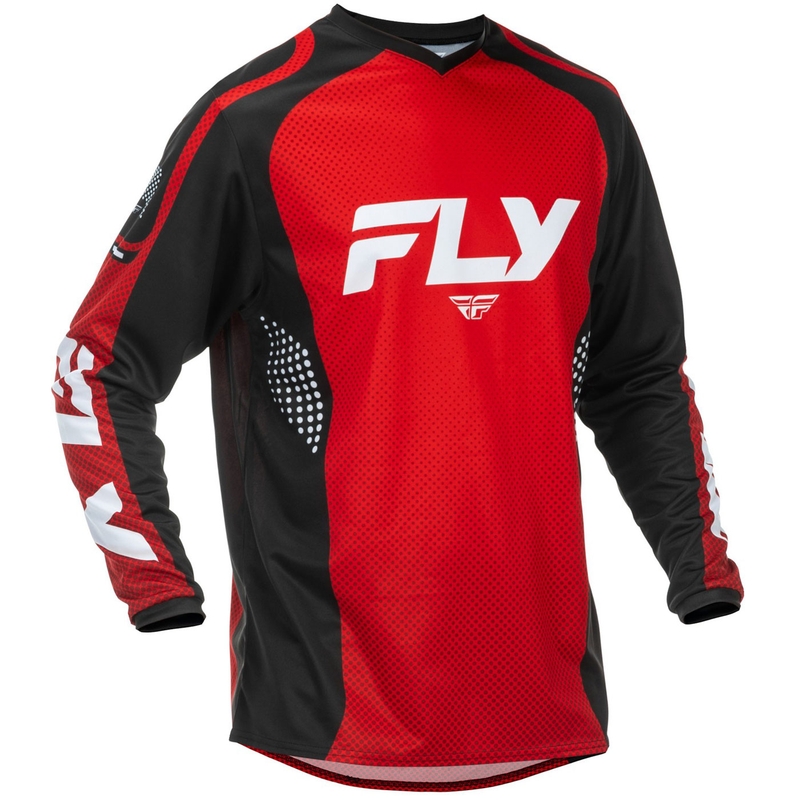 FLY Racing F-16 Motocross Trikot rot-schwarz-weiß