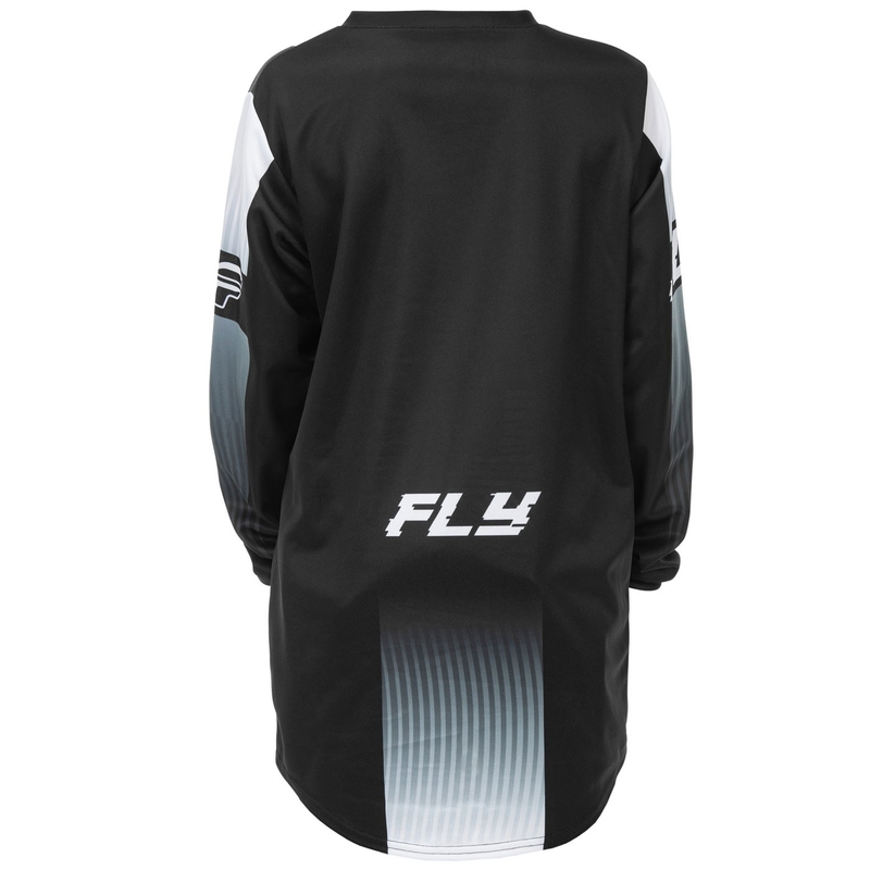 Motocross Jersey FLY Racing F-16 Kinder Schwarz-Weiß