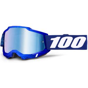 Motocrossbrille 100% Accuri 2 2028 mit blauem Plexiglas