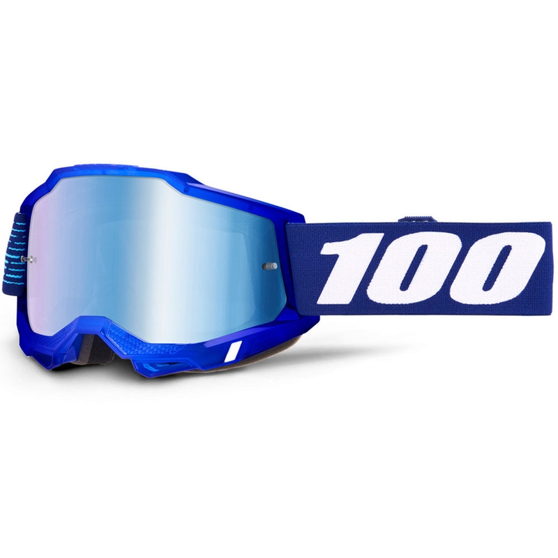 Motocrossbrille 100% Accuri 2 2028 mit blauem Plexiglas