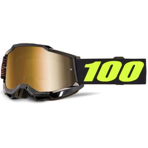 Motocrossbrille 100% Accuri 2 FAIRBANKS mit goldenem Plexiglas