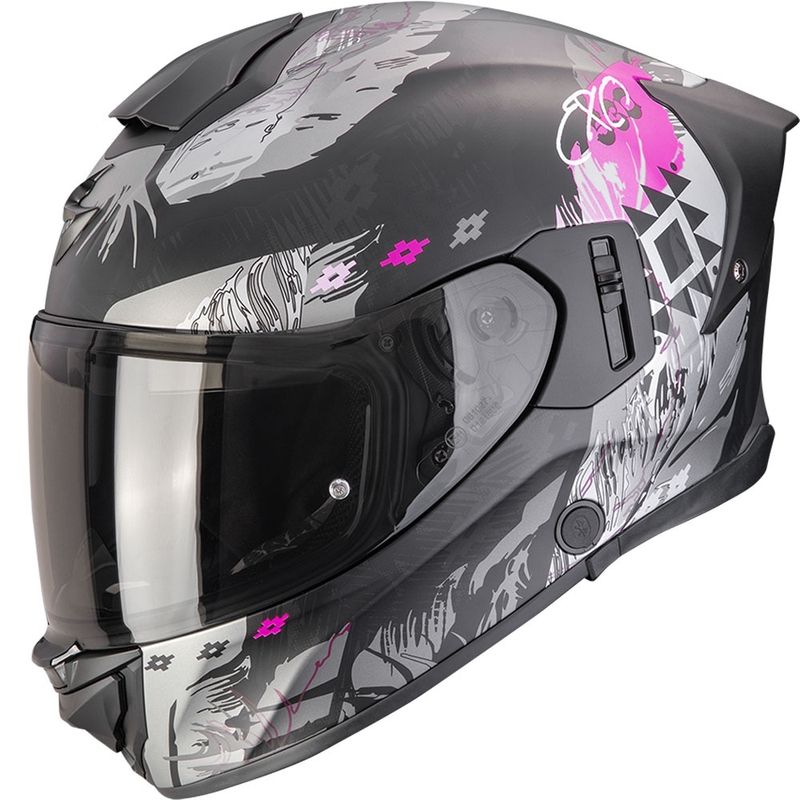Scorpion EXO-530 Air Hadji Integralhelm Motorrad matt schwarz-pink