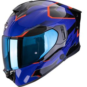 Scorpion EXO-530 Air Clip Motorrad Integralhelm blau-schwarz-rot