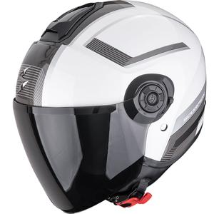 Scorpion EXO-CITY II Cosmos Motorradhelm mit offenem Gesicht perlweiß-silber