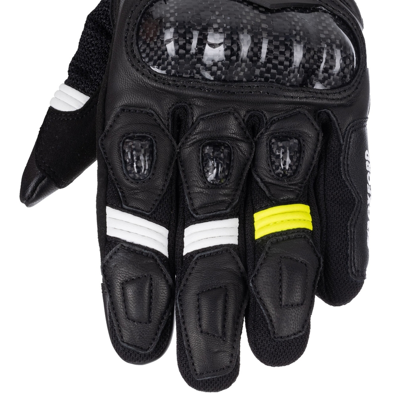Oxford RP-4S 3.0 Motorradhandschuhe schwarz-weiß-gelb