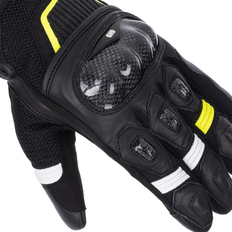Oxford RP-4S 3.0 Motorradhandschuhe schwarz-weiß-gelb