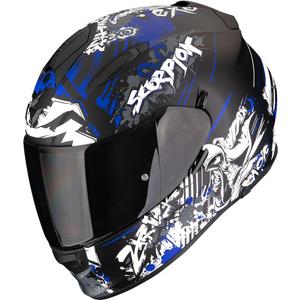 Scorpion EXO-491 Spector Motorrad Integralhelm matt schwarz-blau
