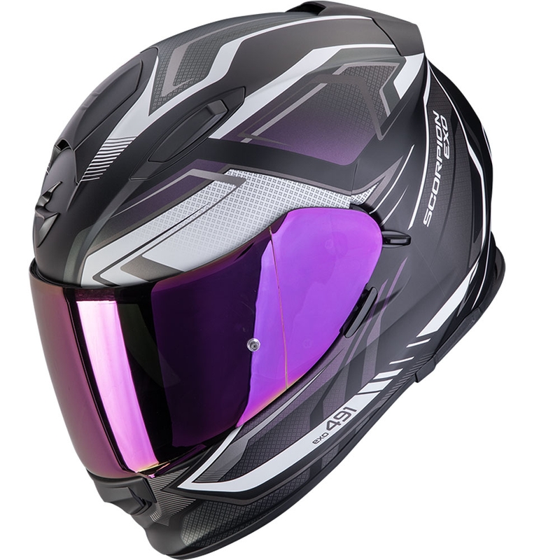 Scorpion EXO-491 Zumo Integralhelm Motorrad mattschwarz Chamäleon