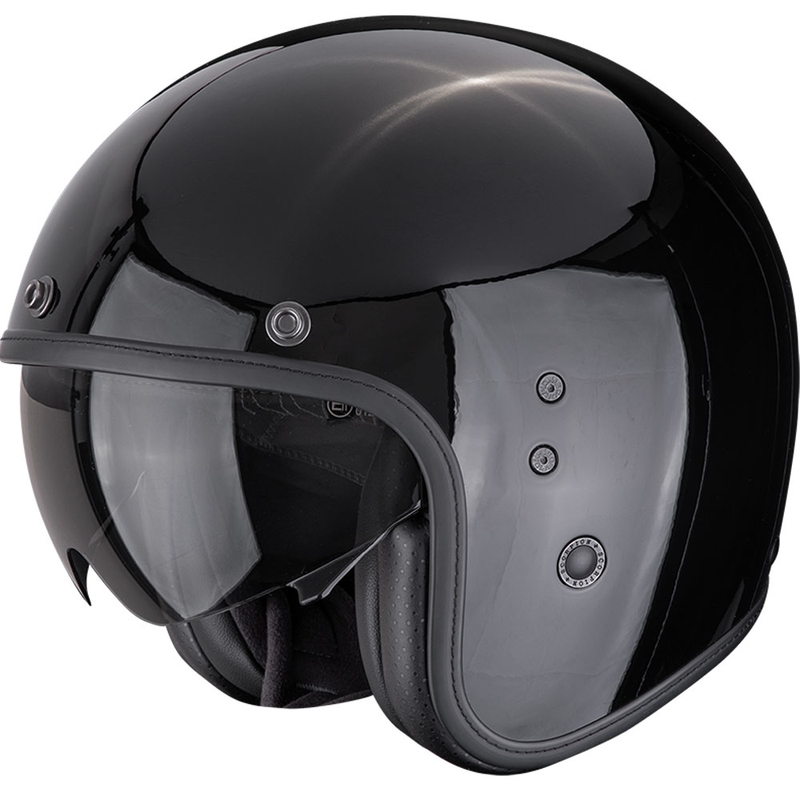 Scorpion Belfast EVO Solid Offener Motorradhelm Schwarz