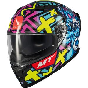 Integralhelm Motorrad MT Braker SV Crazy Teddy mehrfarbig