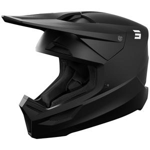Motocross-Helm Shot Furious Solid mattschwarz