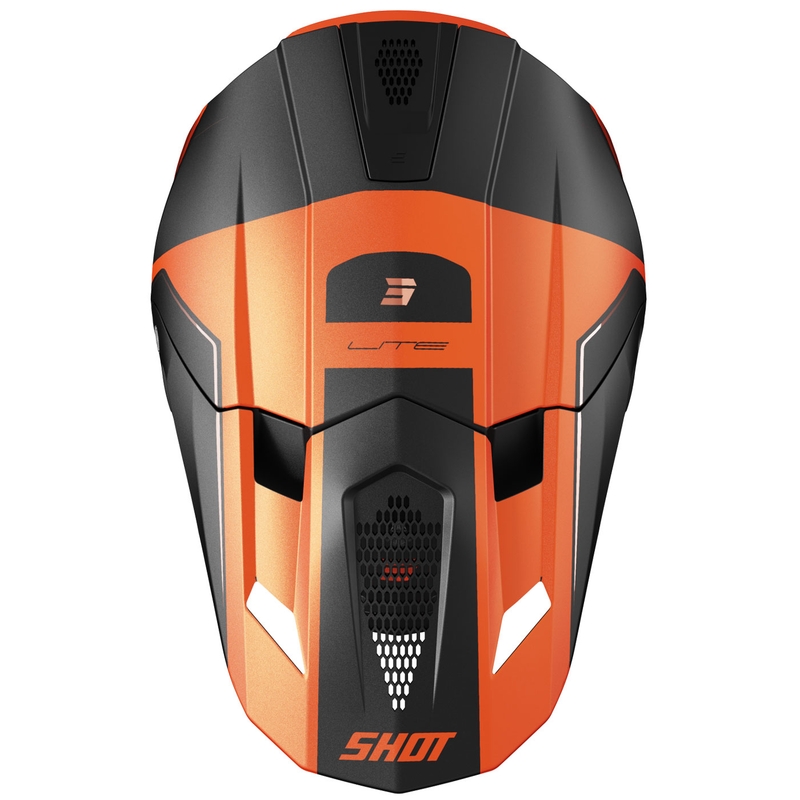 Motocross-Helm Shot Lite S10 matt orange