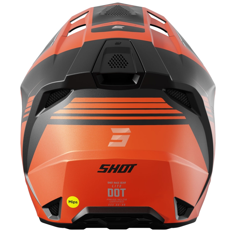 Motocross-Helm Shot Lite S10 matt orange