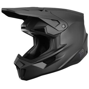 Motocross-Helm Shot Lite Solid mattschwarz