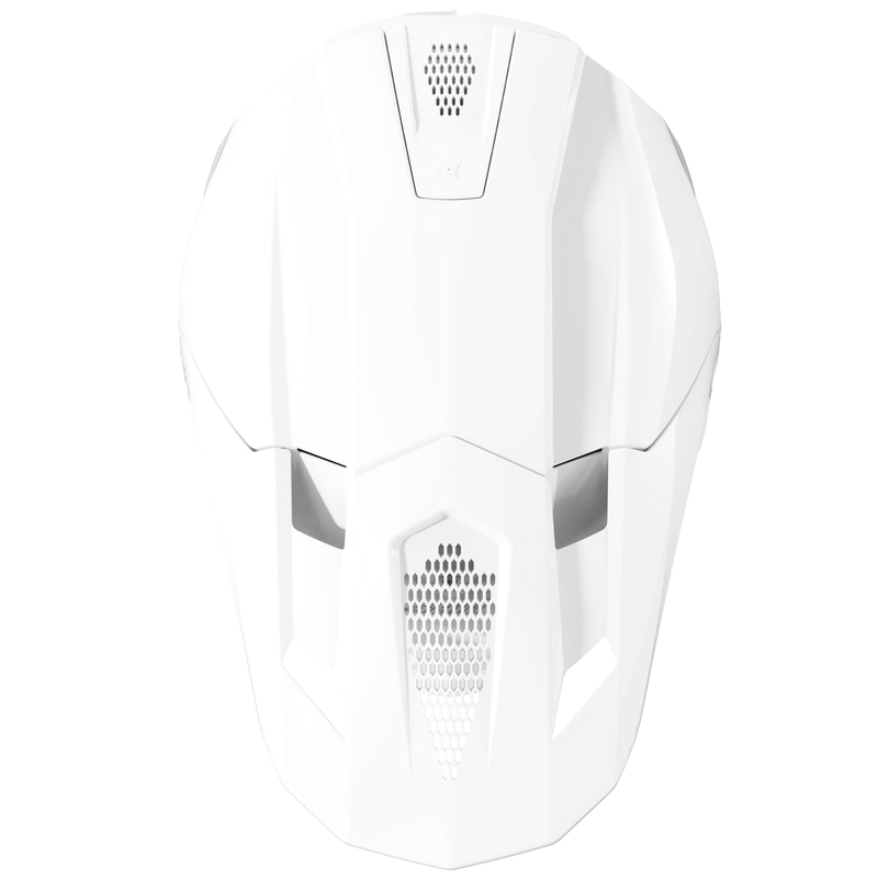 Motocross Helm Shot Lite Solid glänzend weiß