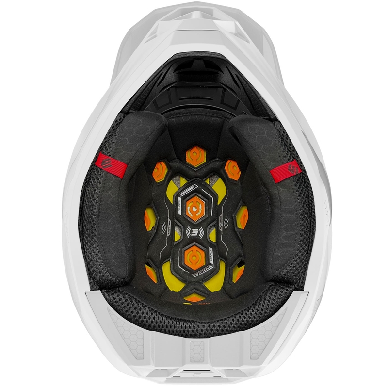 Motocross Helm Shot Lite Solid glänzend weiß