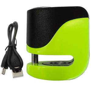 Scheibenbremsenschloss mit Alarm KOVIX KS6 grün