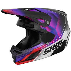 Motocross Helm Shot Speed Olymp Pearl Purple