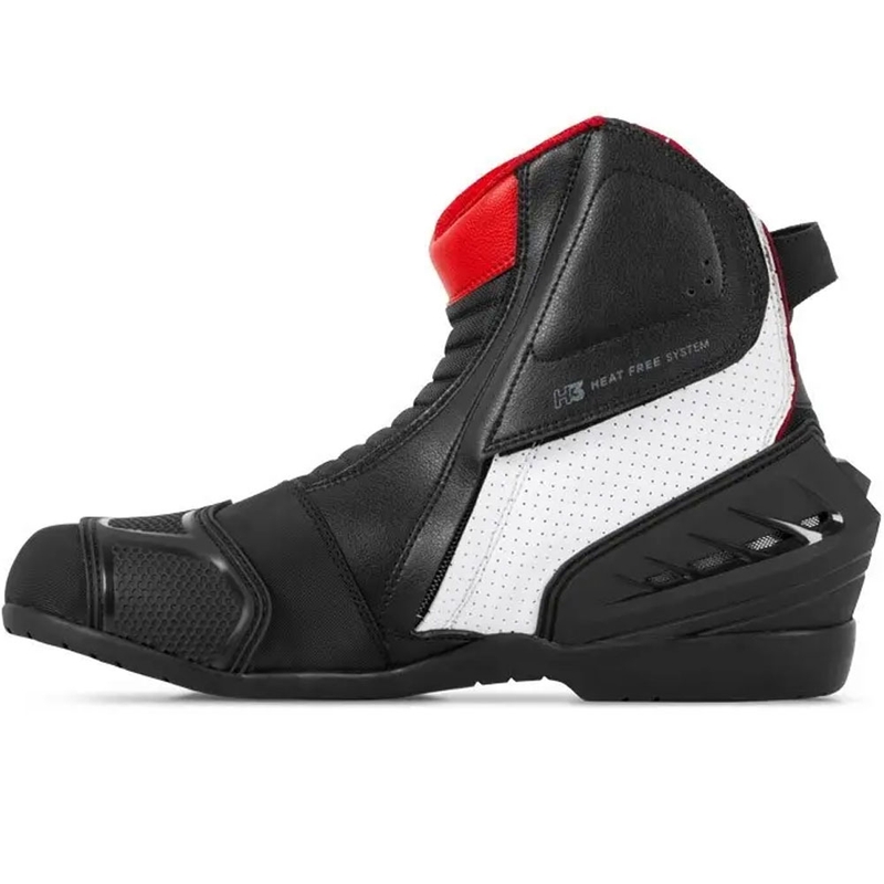 Shima SX-6 Motorradstiefel schwarz-weiß-rot