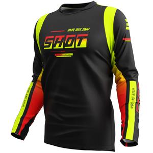 Motocross-Trikot Shot Devo Block fluo gelb