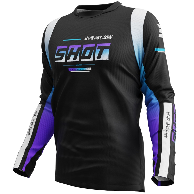 Shot Devo Block Motocross-Trikot lila
