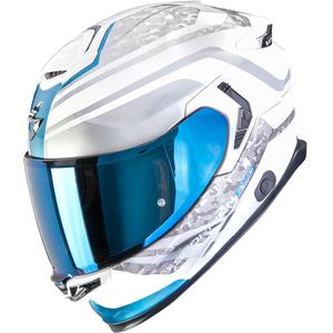 Scorpion EXO-GT SP Air Arten Integralhelm Motorrad weiß-blau