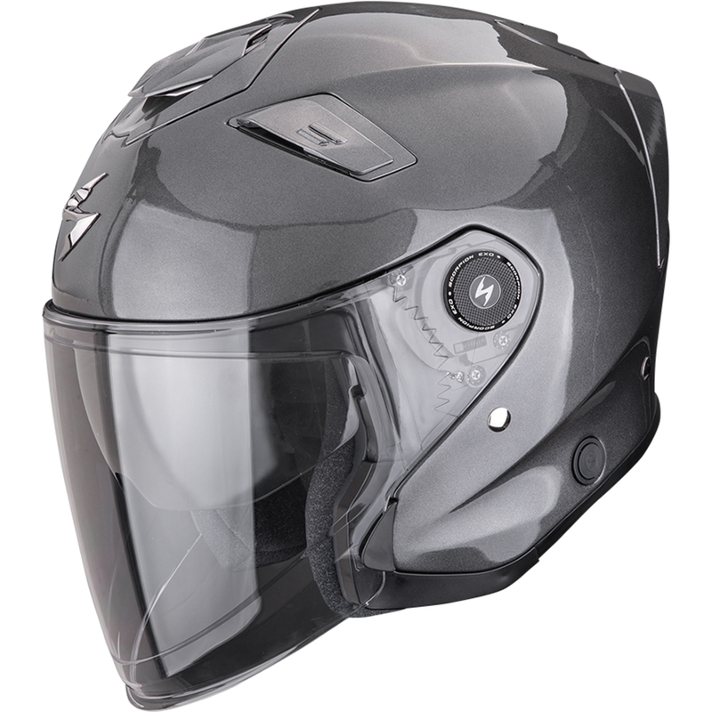 Scorpion EXO-GT Jet Solid Offener Motorradhelm Metallic Grau