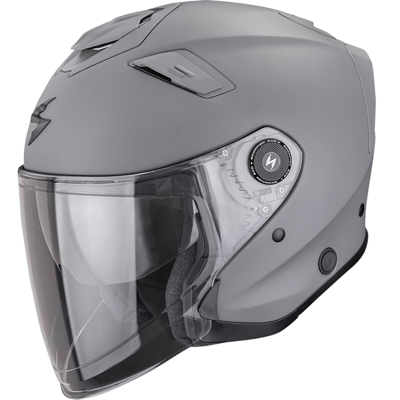 Scorpion EXO-GT Jet Solid Offener Motorradhelm Matt Zementgrau