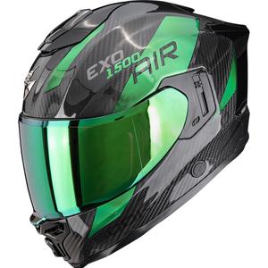 Scorpion EXO-1500 Carbon Air Platted Integralhelm Schwarz-Grün