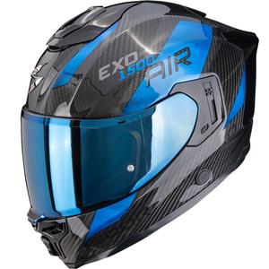 Scorpion EXO-1500 Carbon Air Platted Integralhelm Schwarz-Blau