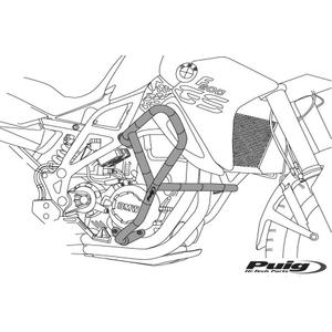Motor Schutzrahmen PUIG 20261N schwarz