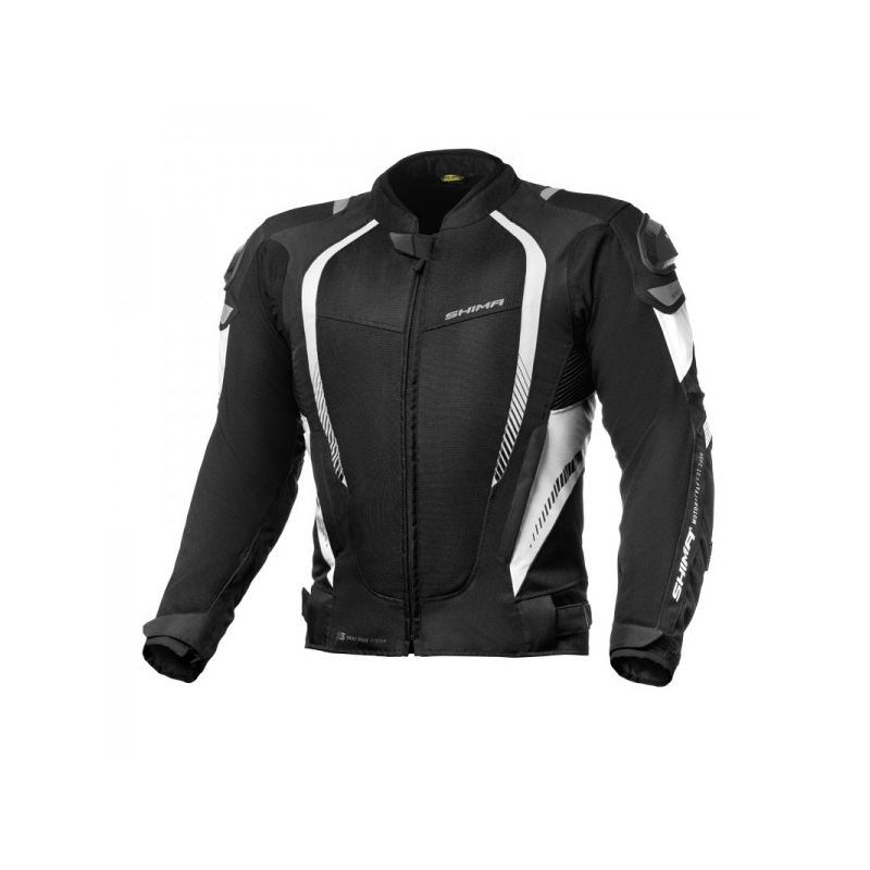 Shima Mesh Pro Schwarz-Weiß-Motorradjacke Ausverkauf
