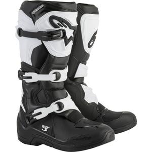 Alpinestars Tech 3 schwarz und weiß Motorradstiefel