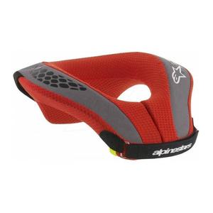 Alpinestars Sequence Jugend Schwarz-Rot-Grau-Fuo Gelb Kinder Neckwarmer