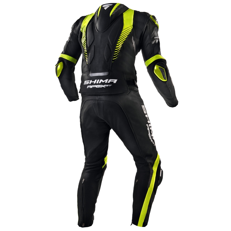 Shima Apex Schwarz-Fluo Gelb Motorradoverall