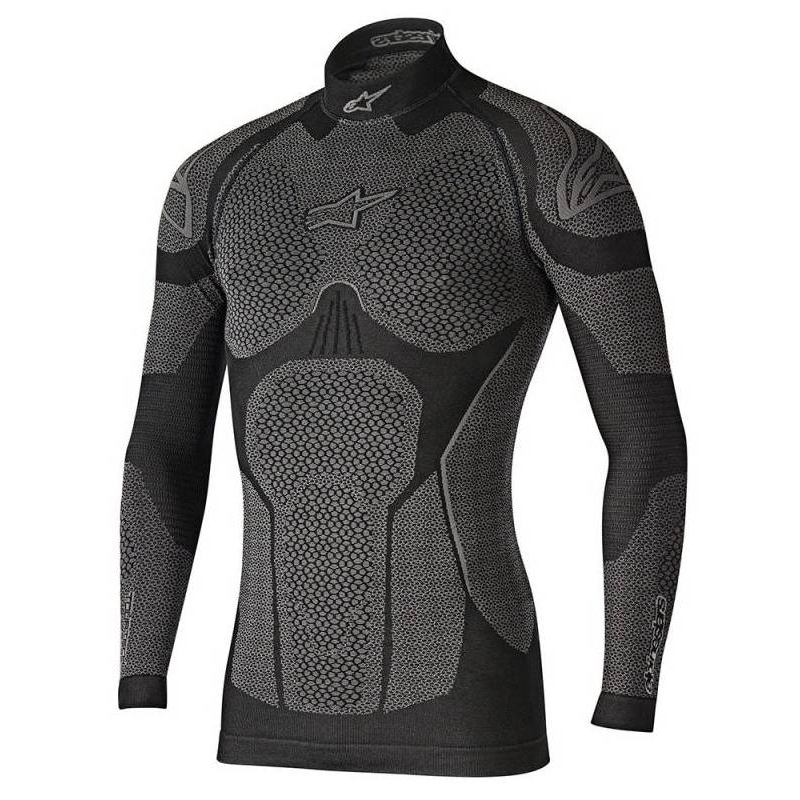 Alpinestars Ride Tech Winter Langarm-Thermoshirt grau und schwarz