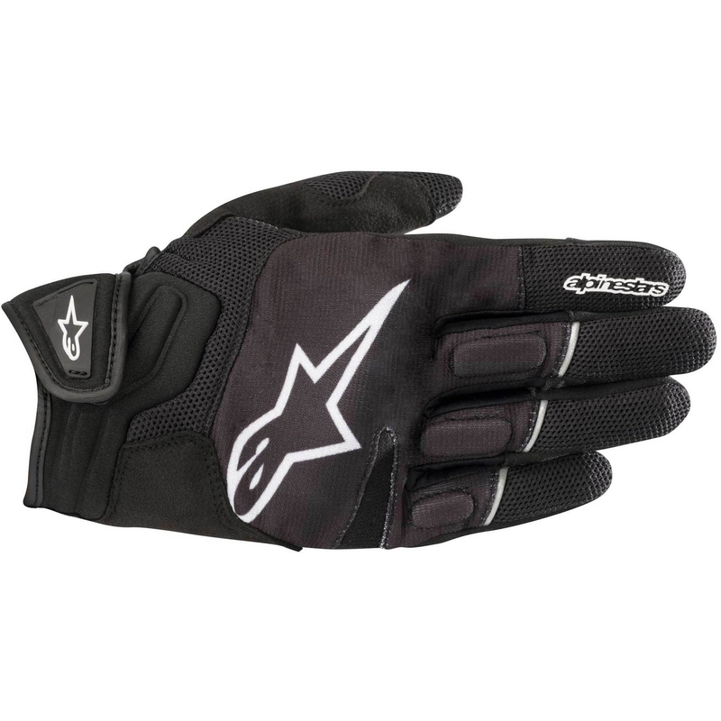 Alpinestars Atom Motorradhandschuhe schwarz und weiß
