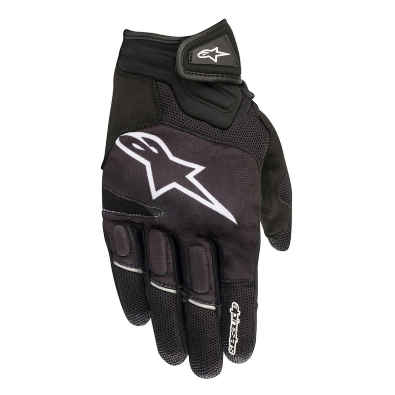 Alpinestars Atom Motorradhandschuhe schwarz und weiß