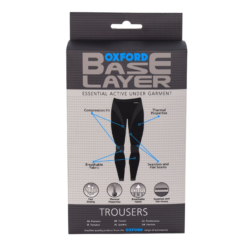 Oxford Base Layer Thermo-Unterhosen Schwarz