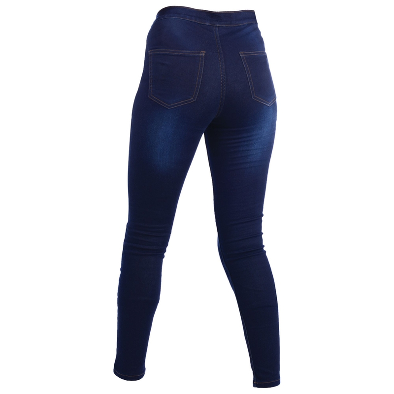Damen Oxford Jeggings blau Ausverkauf