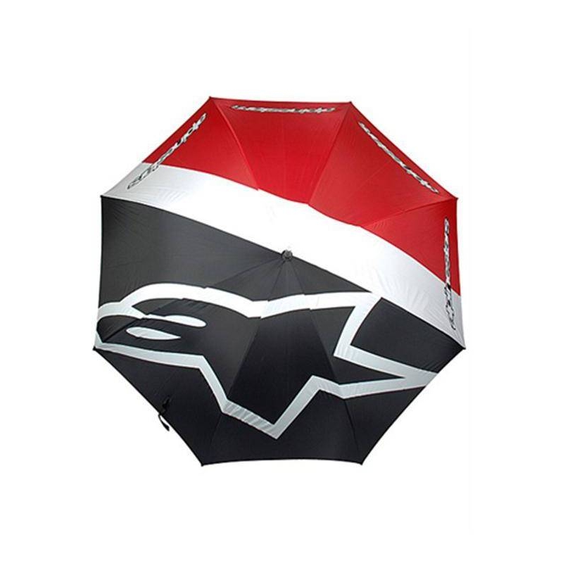 Regenschirm Alpinestars rot-schwarz-weiß