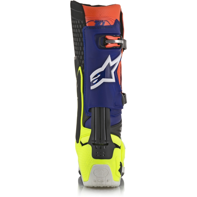 Boty na motorku Alpinestars Tech 10 oranžovo-modro-bílo-fluo žluté