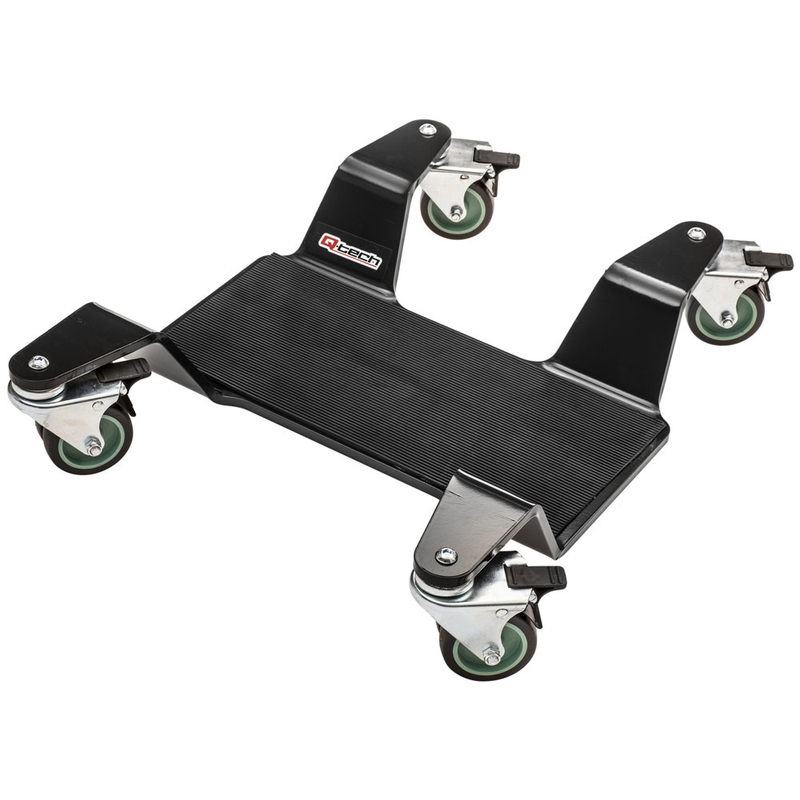 Mobile Unterlage unter dem Hauptständer Q-TECH Extra HD schwarz