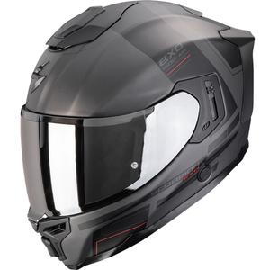 Scorpion EXO-1500 Air Dual Motorrad Integralhelm matt silber-schwarz-rot